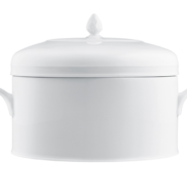 Herzog Ferdinand White-  Lidded Casserole Dish