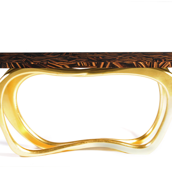Infinity Console | Gold Leaf