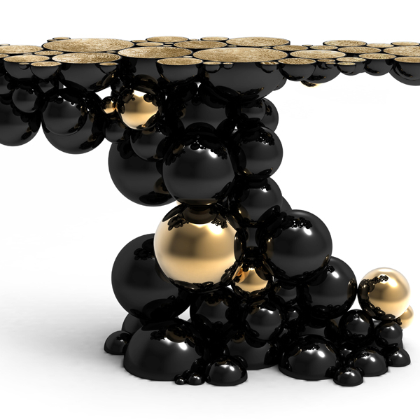 Newton Console | Black & Gold